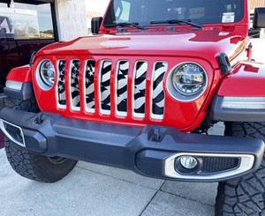 Front Grille w/Star Spangled Style for 2018-2023 Jeep Wrangler JL