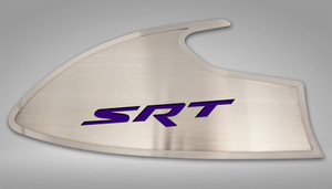 Door Badges w/Purple "SRT" Inlay for 2015-2023 Dodge Challenger