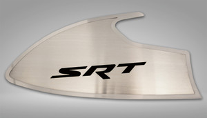 Door Badges w/Black "SRT" Inlay for 2015-2023 Dodge Challenger