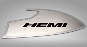 Door Badges w/Black "HEMI" Inlay for 2015-2023 Dodge Challenger