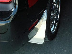 Brushed Mud Guards for 2015-2019 Dodge Challenger