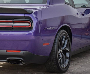 2pc Emblem Badge w/Brushed Finish "Challenger"