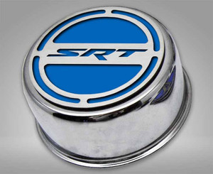 13pc Cap Cover Set w/Blue "SRT" Inlay for 08-23 Dodge Challenger 6.2L