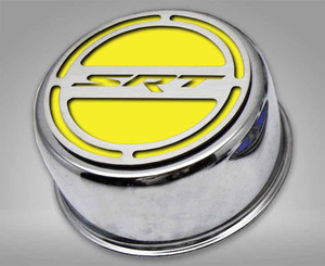 13pc Cap Cover Set w/Yellow "SRT" Inlay for 08-23 Dodge Challenger 6.2L
