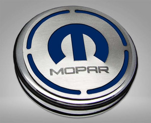 13pc Cap Cover Set w/Dark Blue "Mopar" Inlay for 08-23 Dodge Challenger 3.6L
