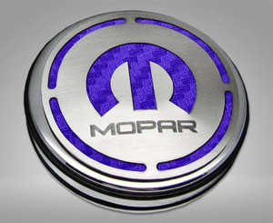 13pc Cap Cover Set w/Purple Carbon Fiber Mopar for 08-23 Dodge Challenger 3.6L