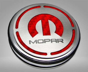 13pc Cap Cover Set w/Red Carbon Fiber Mopar for 08-23 Dodge Challenger 3.6L