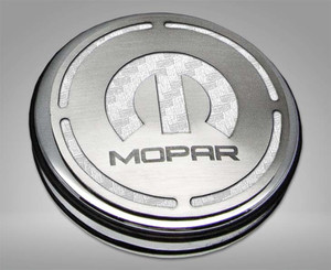 13pc Cap Cover Set w/White Carbon Fiber Mopar for 08-23 Dodge Challenger 3.6L
