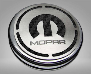 13pc Cap Cover Set w/Black Carbon Fiber Mopar for 08-23 Dodge Challenger 6.2L