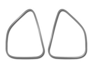 2pc Front Speaker Trim Rings Brushed Finish for 2011-2013 Chrysler 300