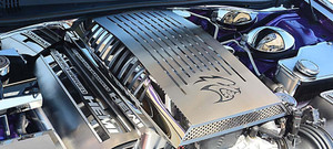 Plenum/Engine Cover w/Black Carbon Fiber Hellcat for 15-23 Challenger Hellcat