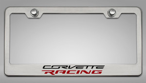 Liscense Plate Frame w/"Corvette Racing" for 2020-2024 Chevy Corvette