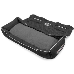 Seat Armour Black Large Pet Bed w/Jeep Grille Logo
