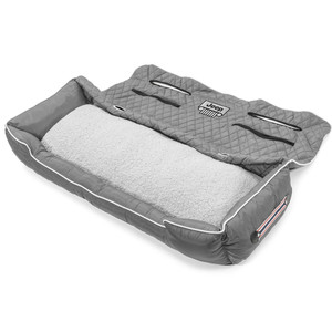 Seat Armour Grey Large Pet Bed w/Jeep Grille Logo