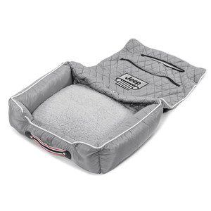 Seat Armour Grey Pet Bed w/Jeep Grille Logo