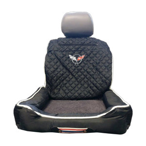 Seat Armour Black Pet Bed w/Corvette C5 Logo