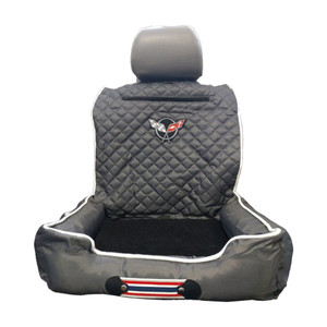 Seat Armour Grey Pet Bed w/Corvette C5 Logo