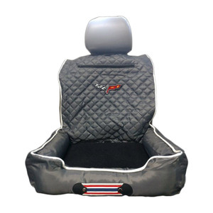 Seat Armour Grey Pet Bed w/Corvette C6 Logo