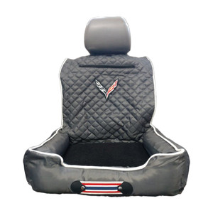 Seat Armour Grey Pet Bed w/Corvette C7 Logo