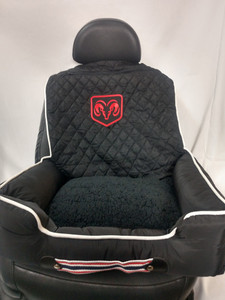 Seat Armour Black Pet Bed w/Dodge Logo