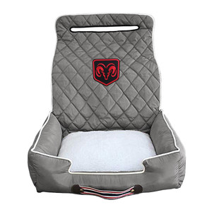 Seat Armour Grey Pet Bed w/Dodge Logo