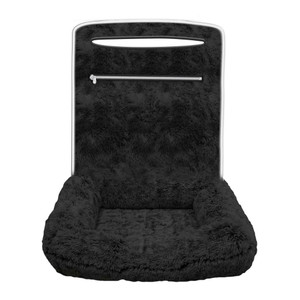 Seat Armour Black Fur Small Pet Bed for Most Vehicles