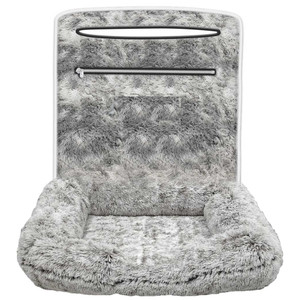 Seat Armour Grey Fur Small Pet Bed for Most Vehicles