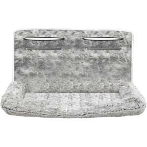 Seat Armour Grey Fur Large Pet Bed for Most Vehicles