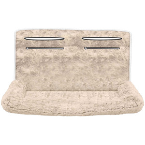 Seat Armour Tan Fur Large Pet Bed for Most Vehicles