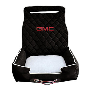 Seat Armour Black Pet Bed w/GMC Logo