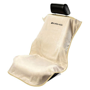 Seat Armour Tan Terry Cloth Seat Cover w/AMG Logo