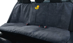 Seat Armour Black Terry Cloth Rear Seat Cover w/Jeep Duck Logo