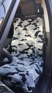Seat Armour Black Terry Cloth Seat Cover w/Camo Design