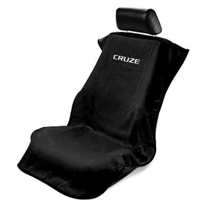 Seat Armour Black Terry Cloth Seat Cover w/Chevy Cruze Logo