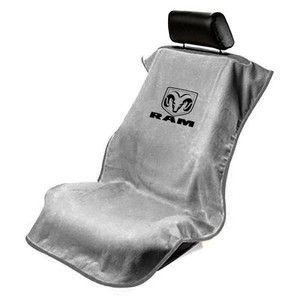 Seat Armour Grey Terry Cloth Seat Cover w/RAM Logo