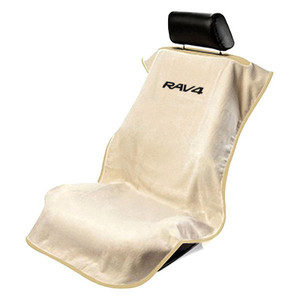 Seat Armour Tan Terry Cloth Seat Cover w/RAV4 Logo