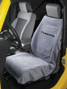 Seat Armour Grey Terry Cloth Seat Cover w/Tundra Logo