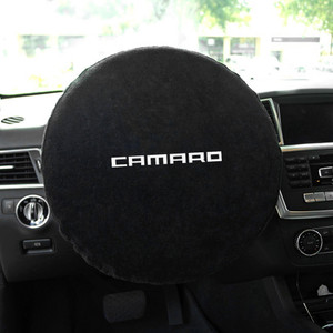 Seat Armour Black Terry Cloth Steering Wheel Cover w/Camaro Lettering