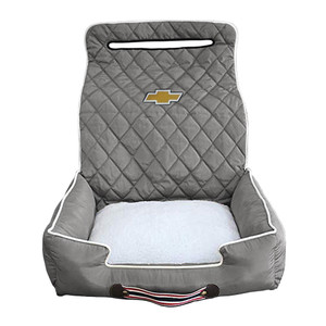 Seat Armour Grey Pet Bed w/Chevy Logo
