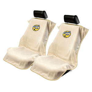 Seat Armour Tan Terry Cloth Set of 2 Seat Covers w/PickleHead Logo
