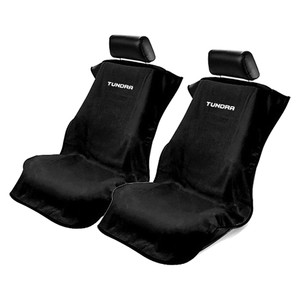 Seat Armour Black Terry Cloth Set of 2 Seat Covers w/Tundra Logo