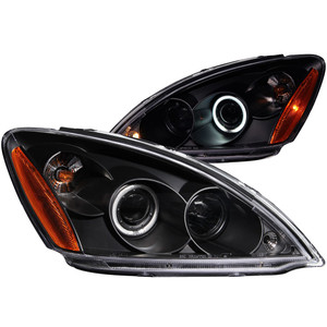 Black Clear Lens Headlight Assembly w/Halo for 04-06 Mitsubishi Lancer [CCFL]