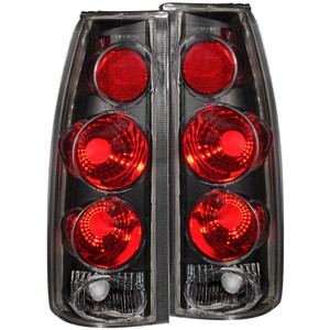 Black Clear Lens Tail Light Assembly for 1988-2000 GMC C/K3500 [3D Style]