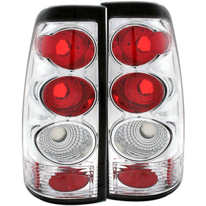 Chrome Clear Lens Tail Light Assembly for 1999-2006 GMC Sierra 1500