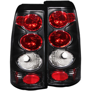Black Clear Lens Tail Light Assembly for 1999-2006 GMC Sierra 1500