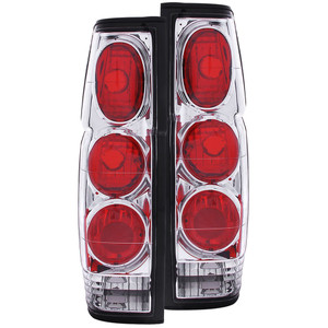 Chrome Clear Lens Tail Light Assembly for 1986-1997 Nissan D21