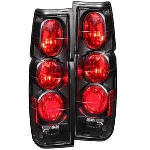 Black Clear Lens Tail Light Assembly for 1986-1997 Nissan D21