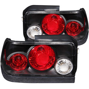 Black Clear Lens Tail Light Assembly for 1993-1997 Toyota Corolla