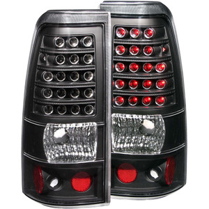 Black Clear Lens Tail Light Assembly for 2003-06 Chevrolet Silverado 1500 [LED]