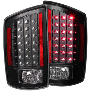 Black Clear Lens Tail Light Assembly for 2007-2009 Dodge Ram 2500